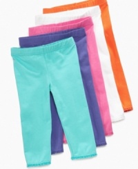 Take dresses and shirts from warm weather to cool with a pair of these capri leggings from Carters. (Clearance) Take dresses and shirts from warm weather to cool with a pair of these capri leggings from Carters. (Clearance)