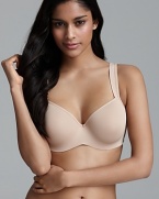 The Lace Dream Tischa is a seamless full fit underwire bra. A great fitting bra for a smooth look, with decorative lace cascading over the edging of the bra and strap. Wide straps for comfort, hidden underwire and three hooks around back for added support. Style #9955