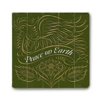 Christmas Peace On Earth 30x30 Limited-Edition Artistic Planked Wood Sign Christmas Peace On Earth 30x30 Limited-Edition Artistic Planked Wood Sign