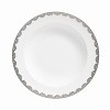 Vera Wang introduces Flirt fine bone china dinnerware. This platinum banded pattern features a modern scallop lace motif and a contemporary take on traditional lace work. Decoration on the inner verge of the accent plate, bread and butter and tea saucer adds a flirtatious touch of whimsy.