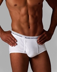 Polo Ralph Lauren three pack classic midrise briefs. Three pack of classic cotton midrise briefs. Signature woven waistband. Polo Ralph Lauren three pack classic midrise briefs. Three pack of classic cotton midrise briefs. Signature woven waistband.