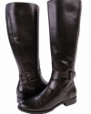 Cole Haan Women's Air Merit Tall Flat Boot 5 M Dark Chocolate
