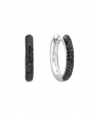 Effy Jewlery Cavier Black Diamond 14K White Gold Earrings, .72 TCW