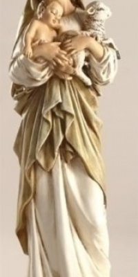 12 Inch Madonna and Child W/lamb Figurine By Josephs Studio 40735 12 Inch Madonna and Child W/lamb Figurine By Josephs Studio 40735