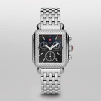 MICHELE Deco Diamond, Black Diamond Dial Watch MICHELE Deco Diamond, Black Diamond Dial Watch
