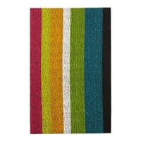Protect floors from dirt with these versatile, striped vinyl mats. Great indoors or out, the mats dry quickly and resist mold and mildew. Protect floors from dirt with these versatile, striped vinyl mats. Great indoors or out, the mats dry quickly and resist mold and mildew.