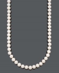 Perfect for a day at the office or paired with an elegant evening gown. Versatile cultured freshwater pearls (10-11 mm) by Belle de Mer are essential for every woman's accessory collection. 14k gold clasp. Approximate length: 22 inches. Perfect for a day at the office or paired with an elegant evening gown. Versatile cultured freshwater pearls (10-11 mm) by Belle de Mer are essential for every woman's accessory collection. 14k gold clasp. Approximate length: 22 inches.