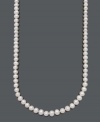 Complete a look that is perfectly polished. Belle de Mer cultured freshwater pearl necklace (9-10 mm) is perfect for day or evening wear. 14k gold clasp. Approximate length: 24 inches.