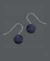 All it takes is a drop of color to polish your look. Earrings by Avalonia Road feature sodalite beads (10 mm) in a sterling silver setting. A simple fix to add snap to your look. Approximate drop: 3/4 inch.