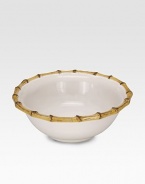 An elegant, extremely versatile cereal bowl in lasting ceramic stoneware with handpainted bamboo detail. From the Classic Bamboo Collection16-oz. capacity2½H X 6½ diam.Ceramic stonewareDishwasher safeImported 