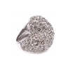 Marc by Marc Jacobs Holiday Pave Heart Statement Ring Silver