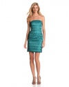 Adrianna Papell Women's Lace Sequin Strapless Dress