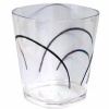 Corelle Coordinates Simple Lines 14-Ounce Acrylic Square Glasses, Set of 6