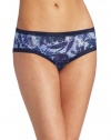 On Gossamer Women's Triple Twist Boyshort Brief, Out Of The Blue, Medium