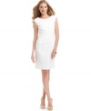 A new take on the Little White Dress, from MICHAEL Michael Kors. Textural soutache trim makes this sheath stand out!