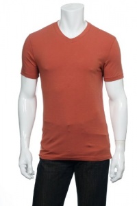 Alfani Tomato Bisque SS V-Neck T-Shirt Alfani Tomato Bisque SS V-Neck T-Shirt