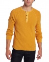 Lucky Brand Men's Slub Thermal 3-Buton Placket At Neckline Henley Shirt