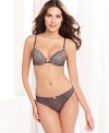 Stylish support that's almost too good to be true. DKNY's Mirage bra features underwire contour cups with lace overlay and mesh trim. Style# 453170