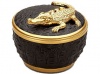 Luminescence By L'objet - 14k Gold Crocodile Aromatherapy Candle in Limoges Porcelain - Perfect Housewarming Gift Present