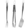 Weber Style 6445 Professional-Grade Stainless-Steel 3-Piece Barbeque Tool Set