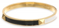 Kate Spade New York Locked In Mini Turnlock Black, White, Multi-Colored Bangle Bracelet Kate Spade New York Locked In Mini Turnlock Black, White, Multi-Colored Bangle Bracelet