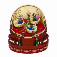 Mr. Christmas Mini Carnival Music Box, Spinning Cups Mr. Christmas Mini Carnival Music Box, Spinning Cups