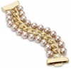 Anne Klein Gold-Tone Triple Row Bracelet