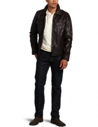 Levi's Men's Leather Two-Pocket Fashion Moto Jacket Levi's Men's Leather Two-Pocket Fashion Moto Jacket