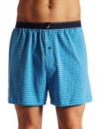 Nautica Men's Nicholas Stripe Yarn Dyed Knit Boxer Brief Nautica Men's Nicholas Stripe Yarn Dyed Knit Boxer Brief