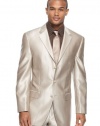 Sean John 3-Button Sportcoat 42 R 42R Sportcoat Suit-Separate Blazer Shiny Tan Mens