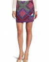 Madison Marcus Women's Ideal Skirt, Fuchsia Print, Medium