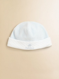 An adorable hat is rendered in ultra-soft velour and accented with a quilted brim.Seamed crown with fold-over brimCottonMachine washImported An adorable hat is rendered in ultra-soft velour and accented with a quilted brim.Seamed crown with fold-over brimCottonMachine washImported