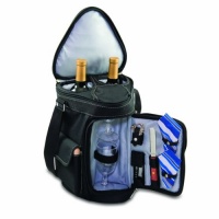 Picnic Time Meritage Insulated Triangular Wine and Cheese Cooler Tote, Black Picnic Time Meritage Insulated Triangular Wine and Cheese Cooler Tote, Black