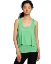 Robert Rodriguez Women's Must Have Double Layer Tank, Pistachio, Large