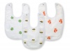 Aden + Anais 100% Cotton Muslin Little Bib, 3 Count, Life's A Hoot