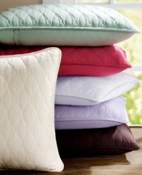 The Chocolate Diamond Geo sham from Echo features lofty polyester quilted into a smooth, wavy design for the ultimate, year-round bedding accent. Pair with coordinating coverlet. The Chocolate Diamond Geo sham from Echo features lofty polyester quilted into a smooth, wavy design for the ultimate, year-round bedding accent. Pair with coordinating coverlet.