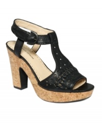 For the sensible texture lover. The Yanni cork sandals by Adrienne Vittadini feature a sturdy ankle strap, a walkable heel and an oh-so-pretty woven pattern across the vamp and toe. For the sensible texture lover. The Yanni cork sandals by Adrienne Vittadini feature a sturdy ankle strap, a walkable heel and an oh-so-pretty woven pattern across the vamp and toe.
