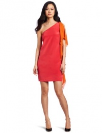 Nicole Miller Women's One Shoulder Cascade Dress