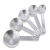 MIU France 5-Piece Stainless Steel Standard Measuring Cup Set, Silver