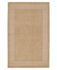 Beachy keen. A clean, contemporary line is drawn with this natural accent rug from The Westport Collection. A color-rich, contemporary design made for today's modern lifestyle, meticulously hand tufted in lustrous wool for years of lasting beauty. Beachy keen. A clean, contemporary line is drawn with this natural accent rug from The Westport Collection. A color-rich, contemporary design made for today's modern lifestyle, meticulously hand tufted in lustrous wool for years of lasting beauty.