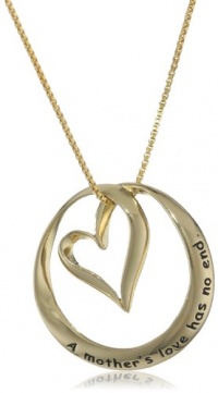 Sterling Silver A Mothers Love Has No End Open Heart Circle Pendant Necklace, 18 Sterling Silver A Mothers Love Has No End Open Heart Circle Pendant Necklace, 18