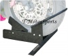 TMS TMCHOCK-MWC1502  Heavy Duty Adjustable Floor Mount Motorcycle Bike Stand Trailer with Self Locking Wheel Chock