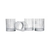 Reed & Barton Tempo Double Old Fashion Glasses, Set of 4