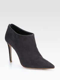 Must-have silhouette rendered in luxurious suede with an elegant point toe. Self-covered heel, 4¼ (110mm)Suede upperPoint toeBack zipLeather lining and solePadded insoleImported Must-have silhouette rendered in luxurious suede with an elegant point toe. Self-covered heel, 4¼ (110mm)Suede upperPoint toeBack zipLeather lining and solePadded insoleImported