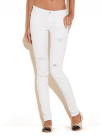 GUESS Brittney Skinny White Destroyed Jeans, VEGABOND WASH (31) GUESS Brittney Skinny White Destroyed Jeans, VEGABOND WASH (31)