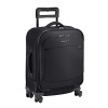 The new trend in carry-on luggage, the 20 wide-body spinner is an ideal bag for air travel. Spacious main compartment allows bag to be organized with incredible ease. Wide nylon garment securing panels keep clothes in place, minimizing wrinkles. Four double-swivel wheels for 360° effortless navigation. Tuff-lite fabric is strong, lightweight and abrasion resistant.