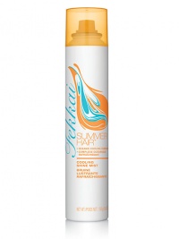Fekkai's Cooling Shine Mist, in a refreshing aerosol spray, helps provide UV protection with an even veil of sheer shine for a fresh summer look and feel. 4.8 oz. Fekkai's Cooling Shine Mist, in a refreshing aerosol spray, helps provide UV protection with an even veil of sheer shine for a fresh summer look and feel. 4.8 oz.