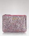In the purse or out at the party: We can't think of anywhere we don't want to take this oh-so sparkly kate spade new york pouch, splashed with glitter.