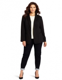 Calvin Klein Women's Plus-Size Seamed Ponte Jacket Calvin Klein Women's Plus-Size Seamed Ponte Jacket