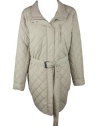 LAUREN Ralph Lauren Womens Plus Quilted Puffy Belted Jacket